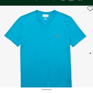 Lacoste Pima Cotton V-Neck T-Shirt, Sz M